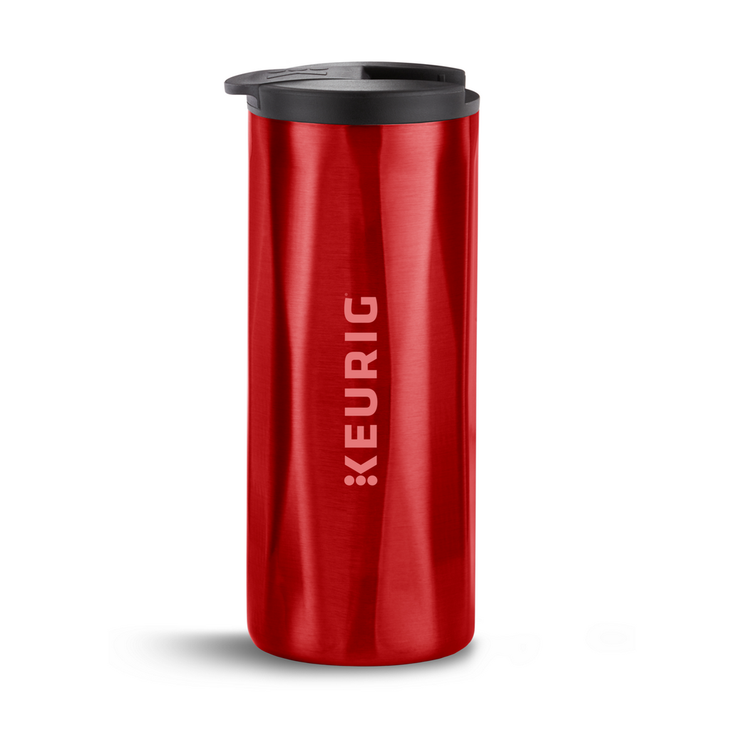 14oz. Faceted Travel Mug Red A9