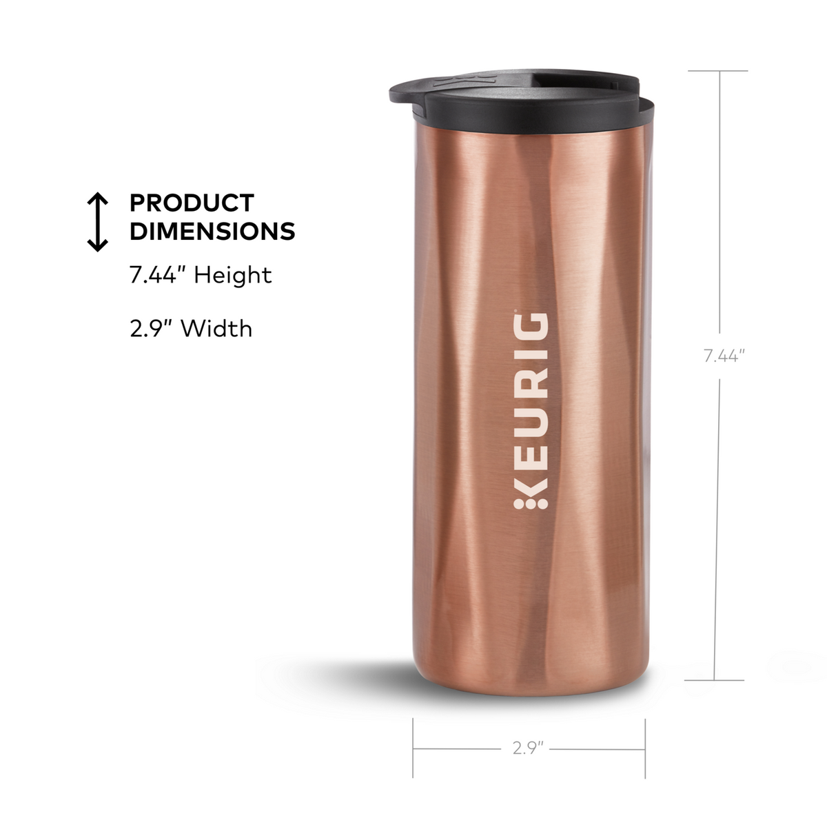 14oz. Faceted Travel Mug U6