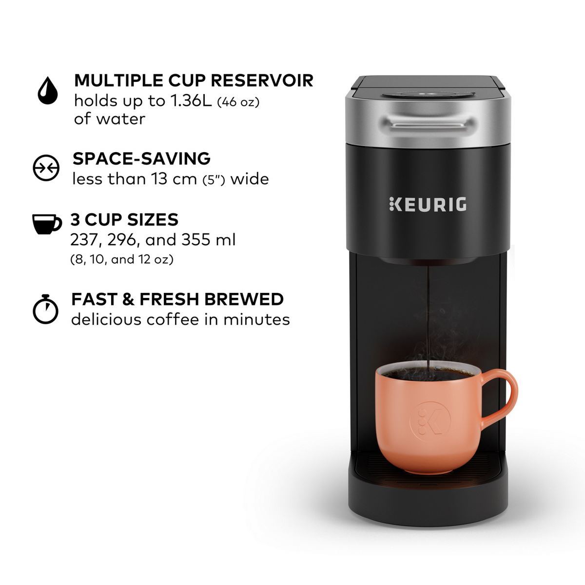 Keurig® K-Slim® Single Serve Coffee Maker T8
