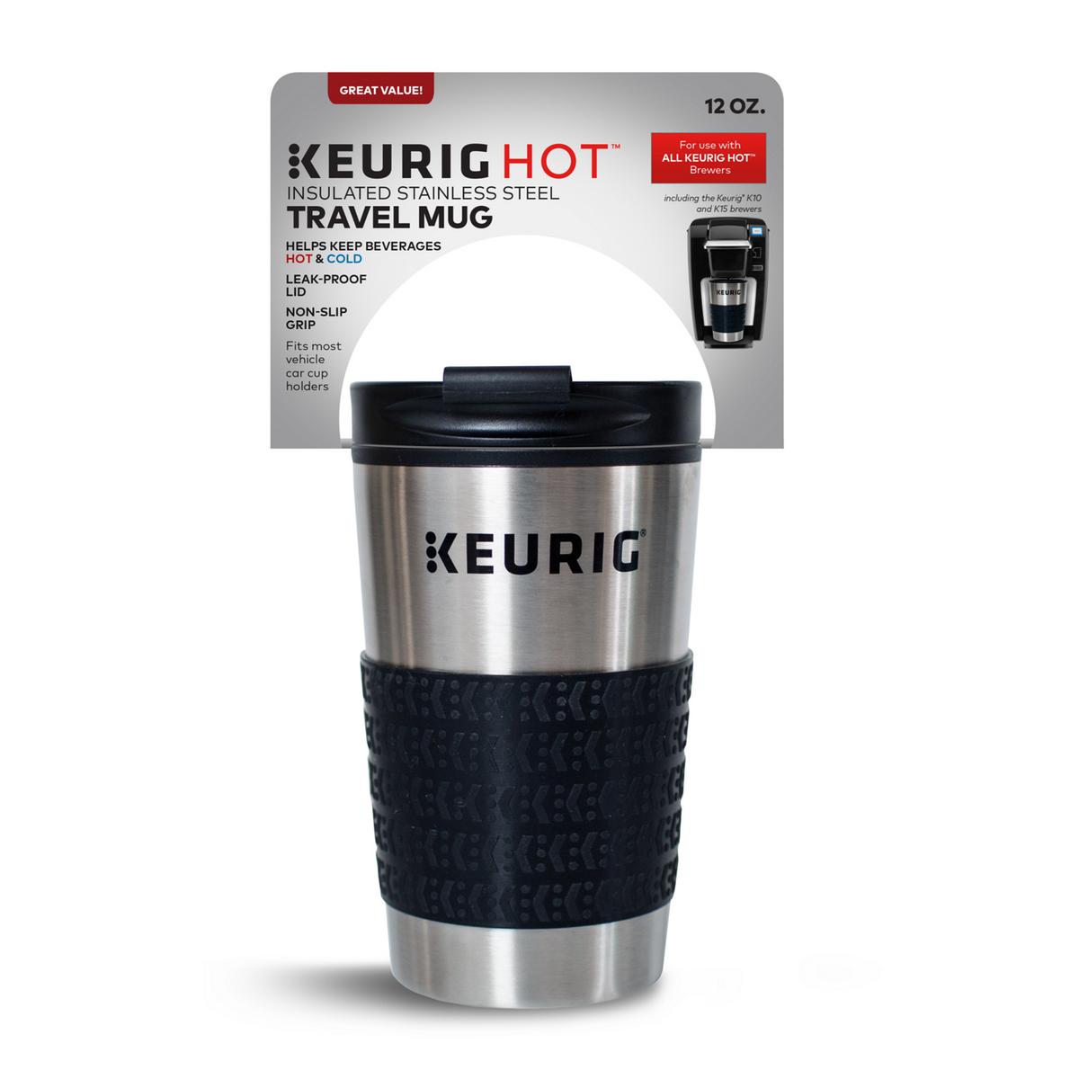 Keurig® insulated stainless steel travel mug 12oz K2