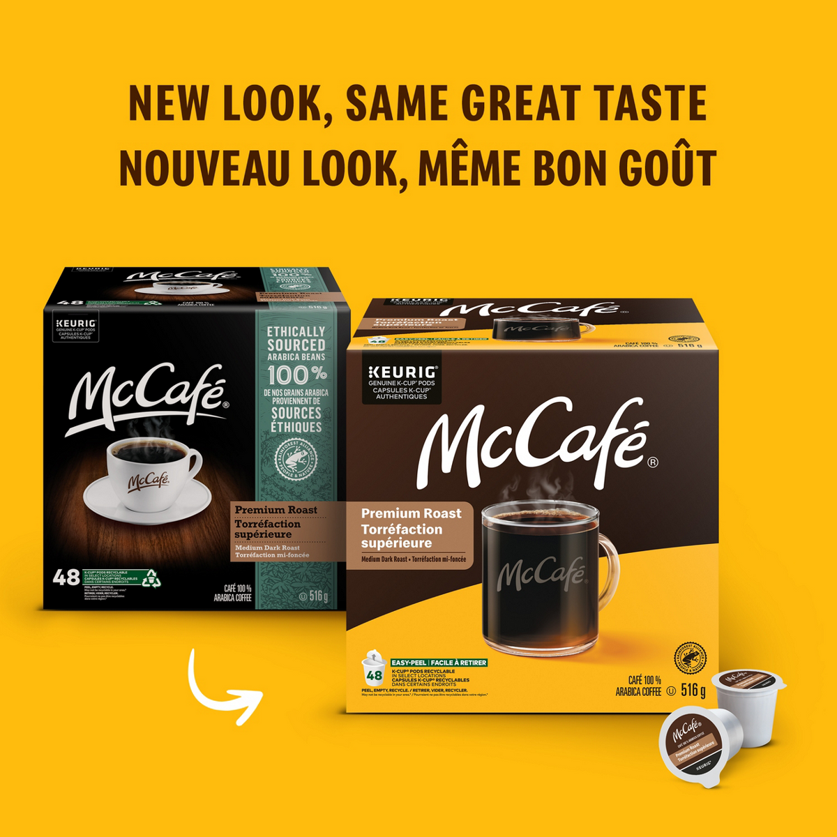 McCafé High Grown Organic Dark Roast Whole Beans A4