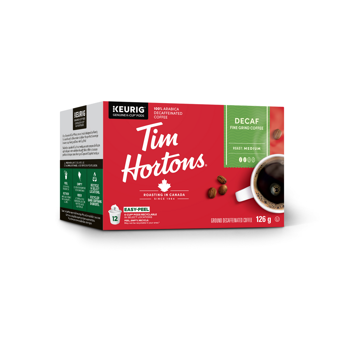 Tim Hortons Decaf Medium Roast Coffee T0