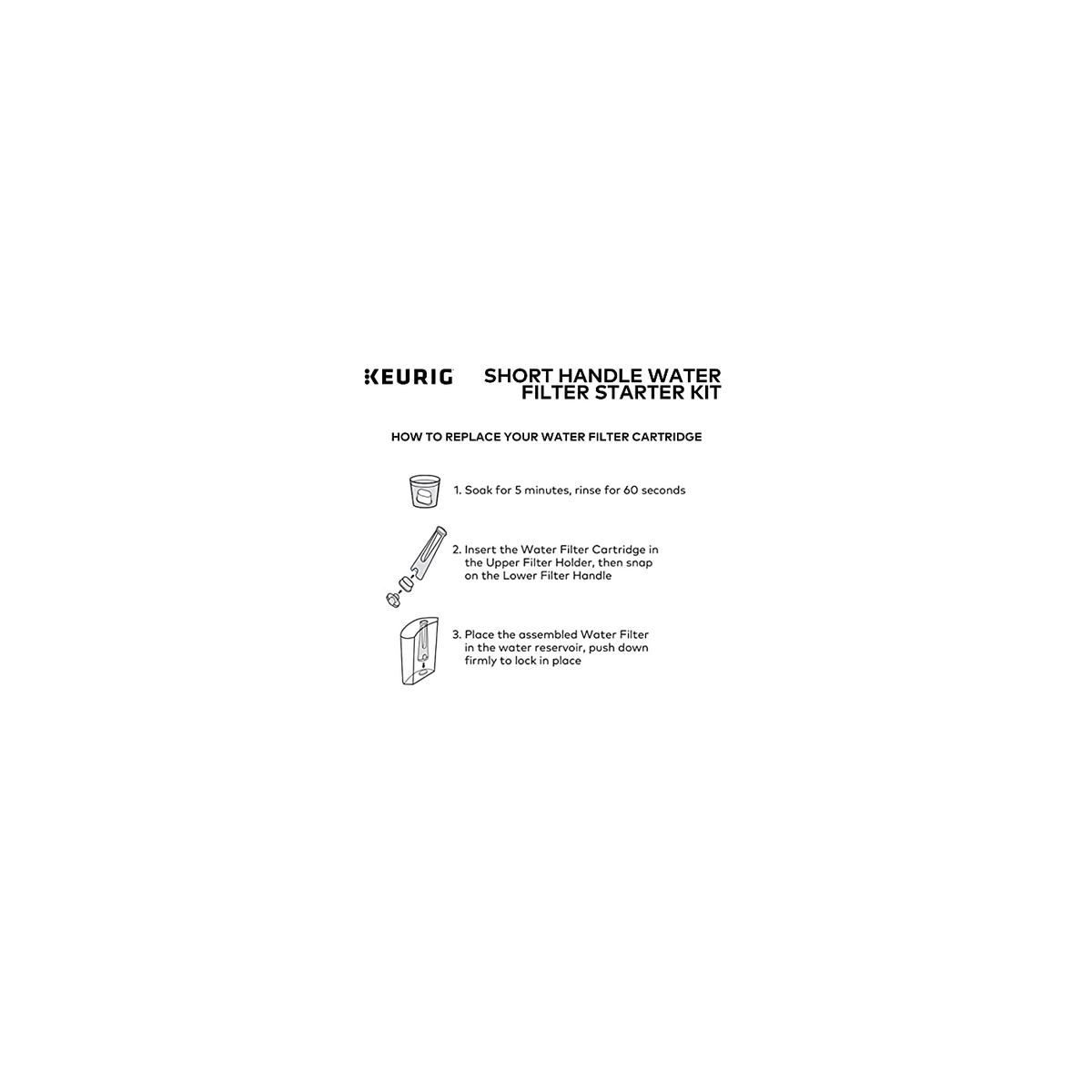 Keurig® Water Filter Starter Kit Small Reservoir C3