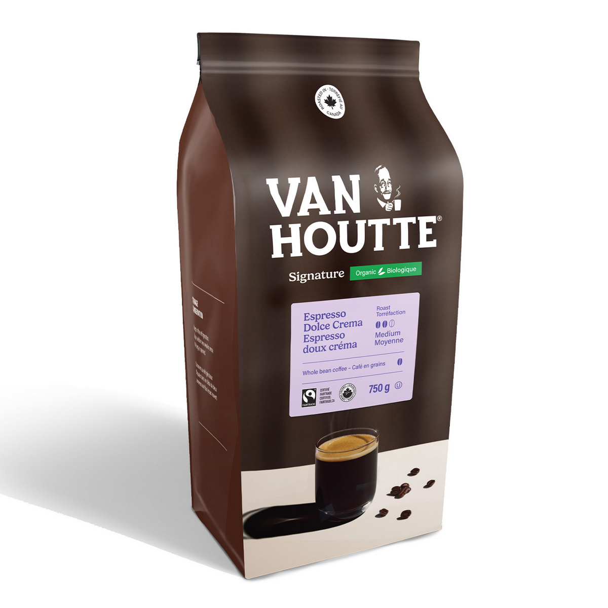 Van Houtte Signature Espresso Dolce Crema Organic Fairtrade Whole Beans S6