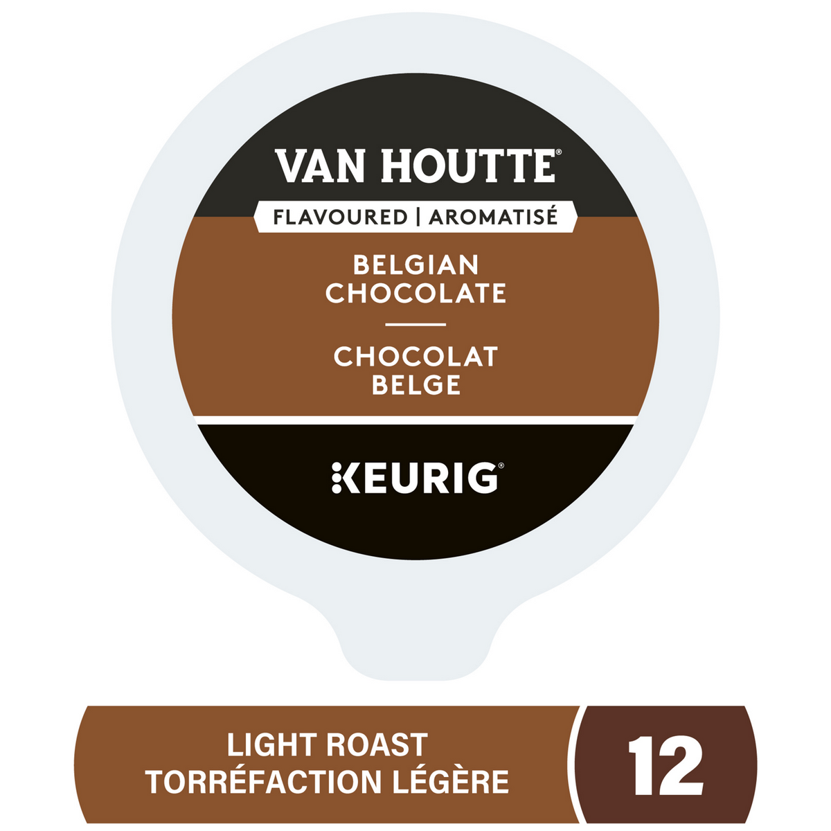 Van Houtte Belgian Chocolate Light Roast Coffee X4