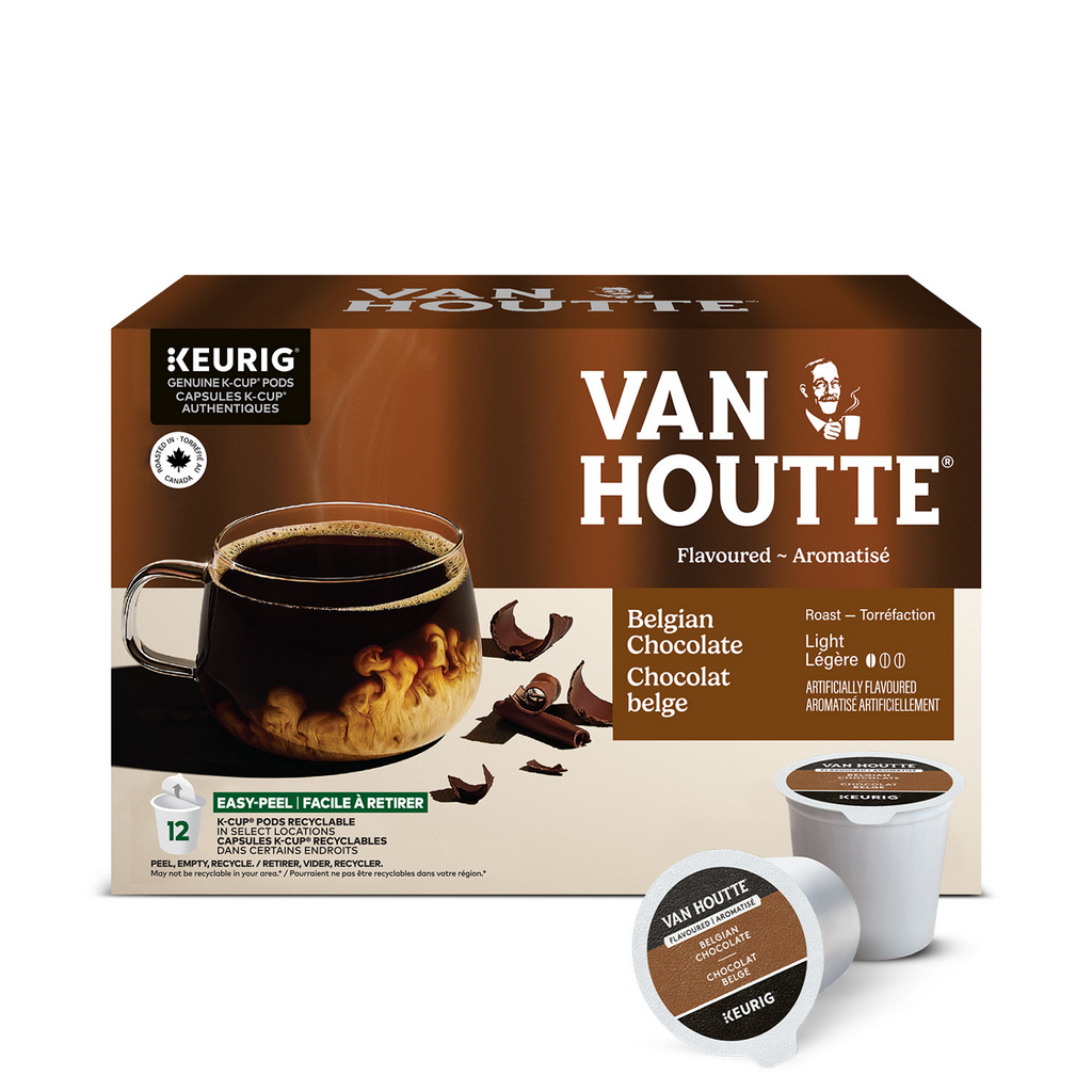 Van Houtte Belgian Chocolate Light Roast Coffee X4