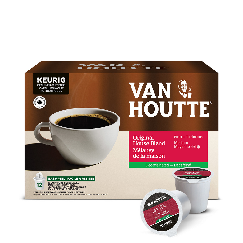 Van Houtte Original House Blend Decaf Medium Roast Coffee U3