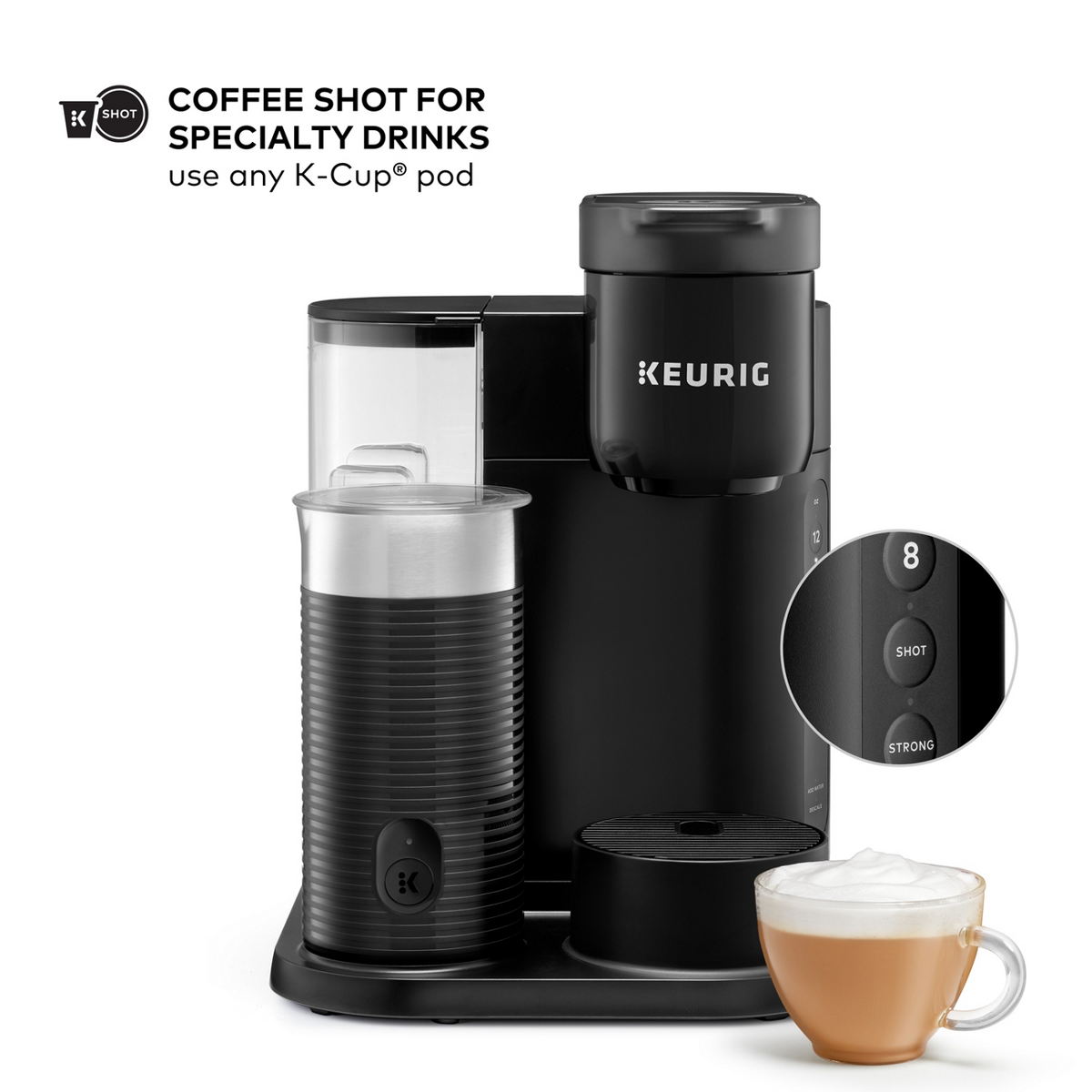 Keurig® K-Café Essentials® Single Serve Coffee - Latte & Cappuccino Maker S7