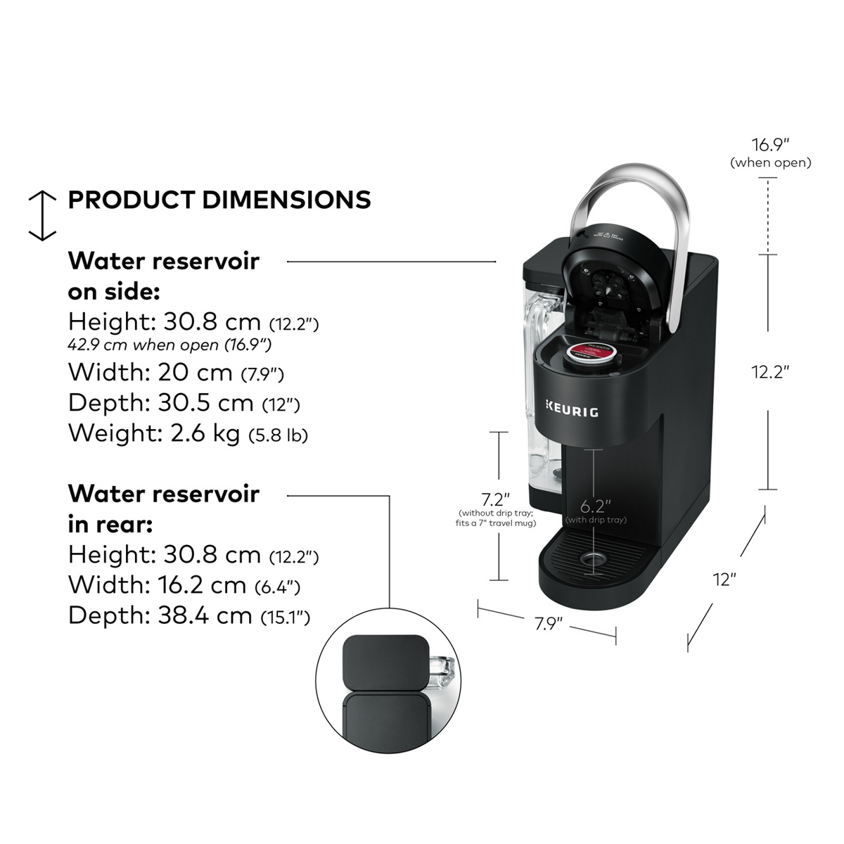 Keurig® K-Supreme® SMART Single Serve Coffee Maker P8