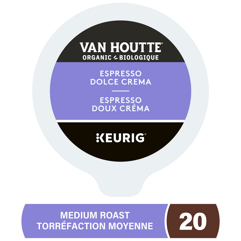 Van Houtte Espresso Dolce Crema Organic Fairtrade Medium Roast Coffee M7