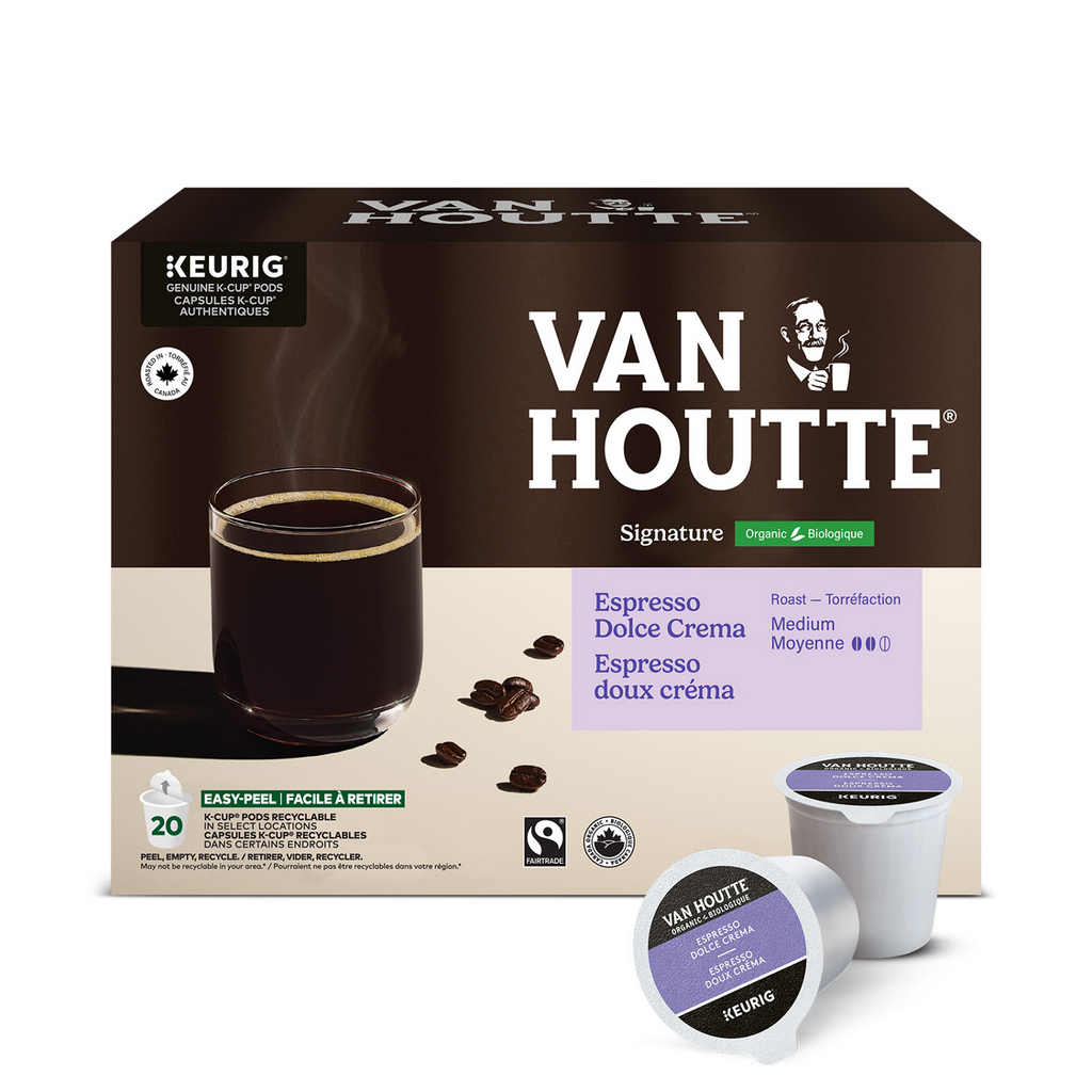 Van Houtte Espresso Dolce Crema Organic Fairtrade Medium Roast Coffee M7