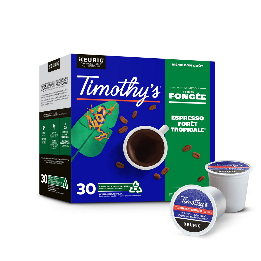 Timothy's Rainforest Espresso Extra Dark Roast Coffee Z6