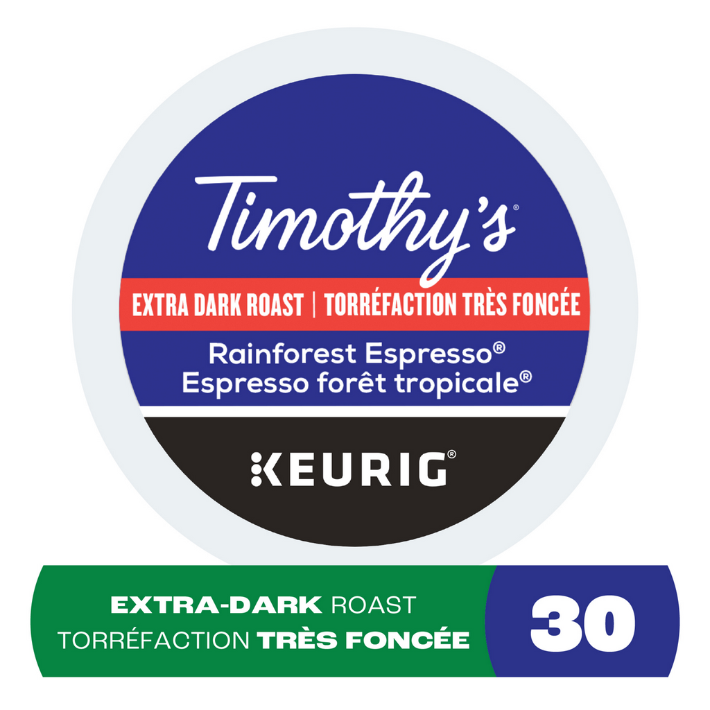 Timothy's Rainforest Espresso Extra Dark Roast Coffee Z6