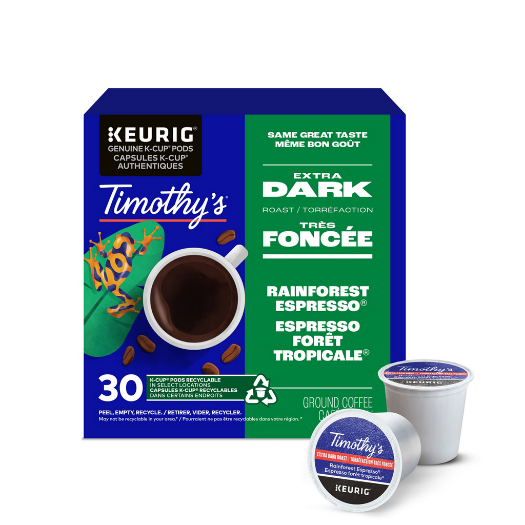 Timothy's Rainforest Espresso Extra Dark Roast Coffee Z6