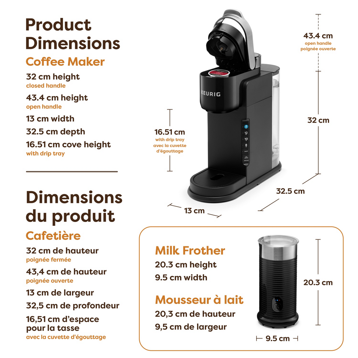 Keurig® K-Café® Barista Bar Single Serve Coffee - Latte & Cappuccino Maker M8