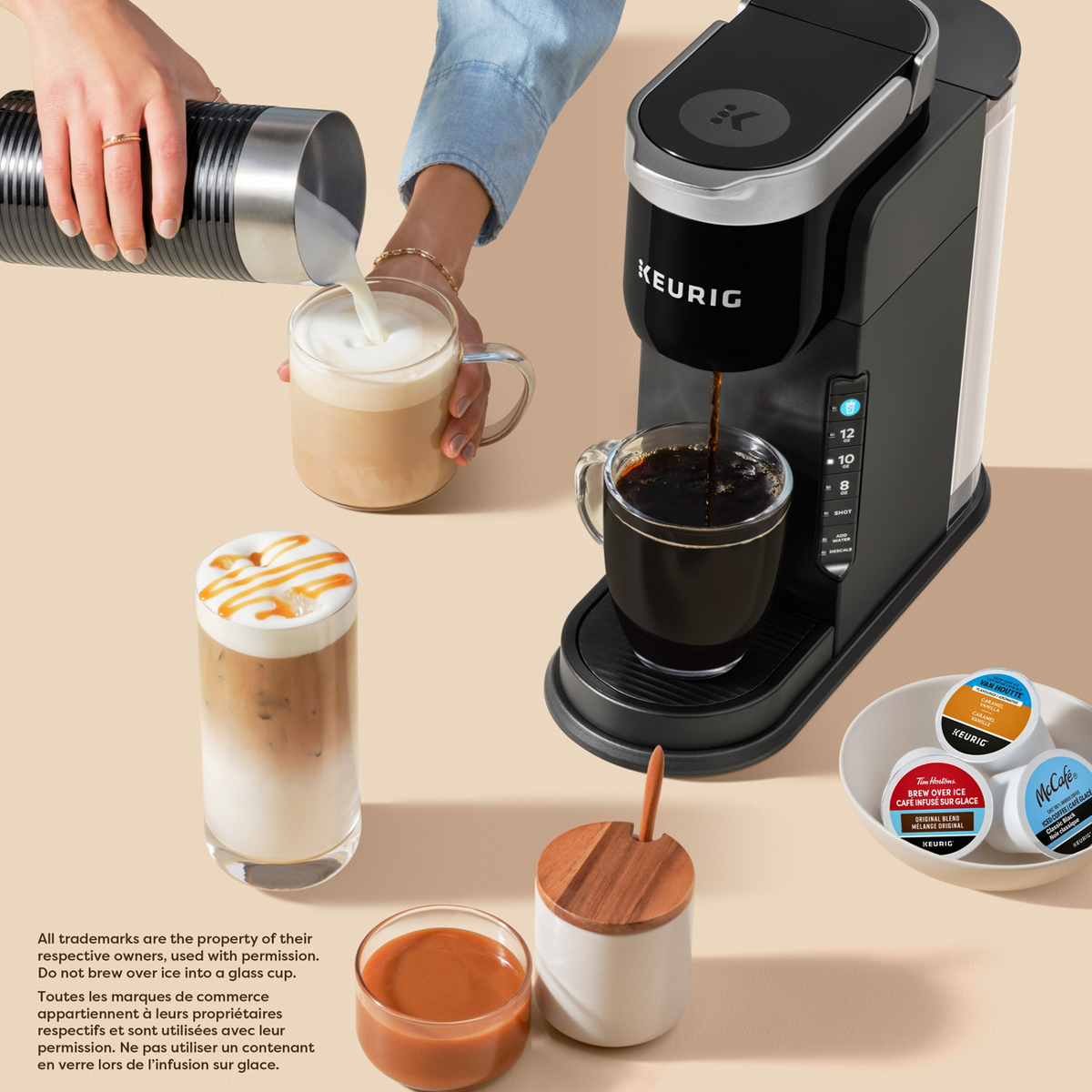 Keurig® K-Café® Barista Bar Single Serve Coffee - Latte & Cappuccino Maker M8