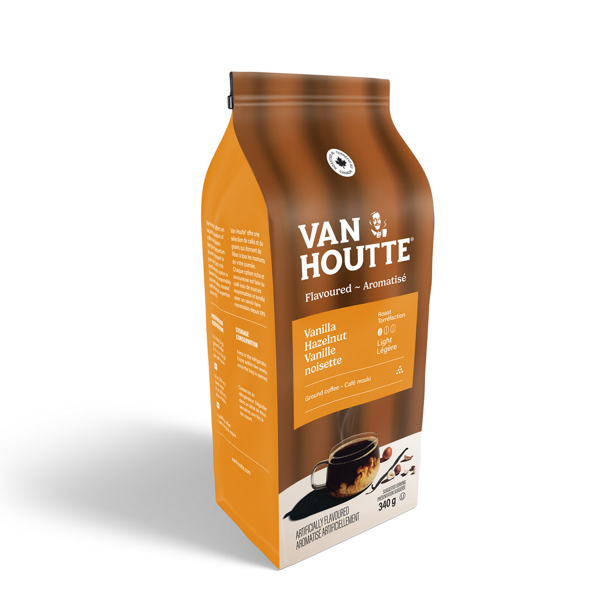 Van Houtte Vanilla Hazelnut Light Roast Ground Coffee M0