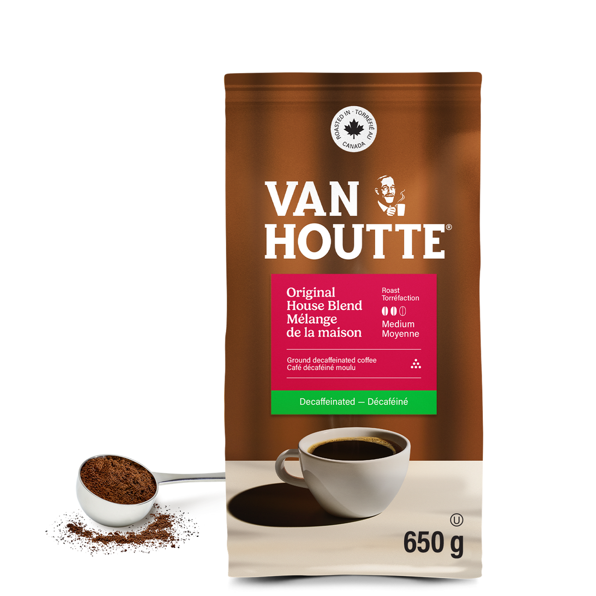 Van Houtte Original House Blend Decaf Medium Roast Ground Coffee L6