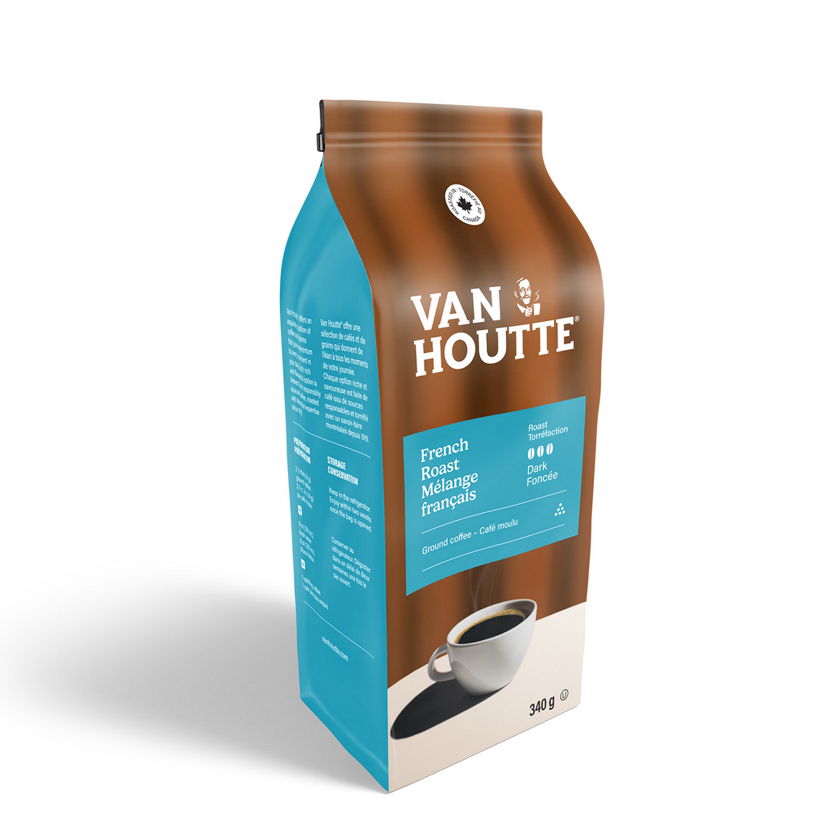 Van Houtte French Vanilla Light Roast Ground Coffee L2