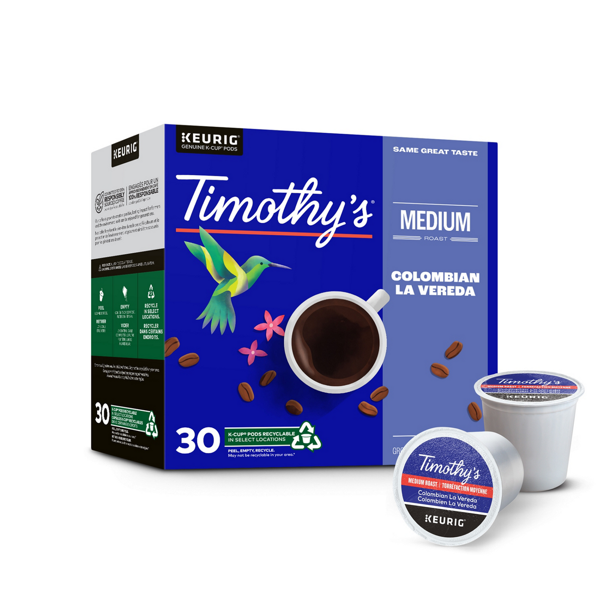 Timothy's Colombian La Vereda Medium Roast Coffee F1