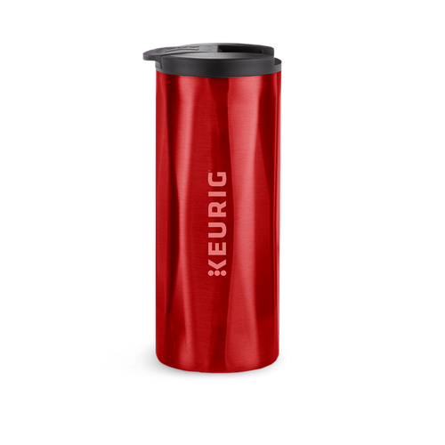 14oz. Faceted Travel Mug Red A9