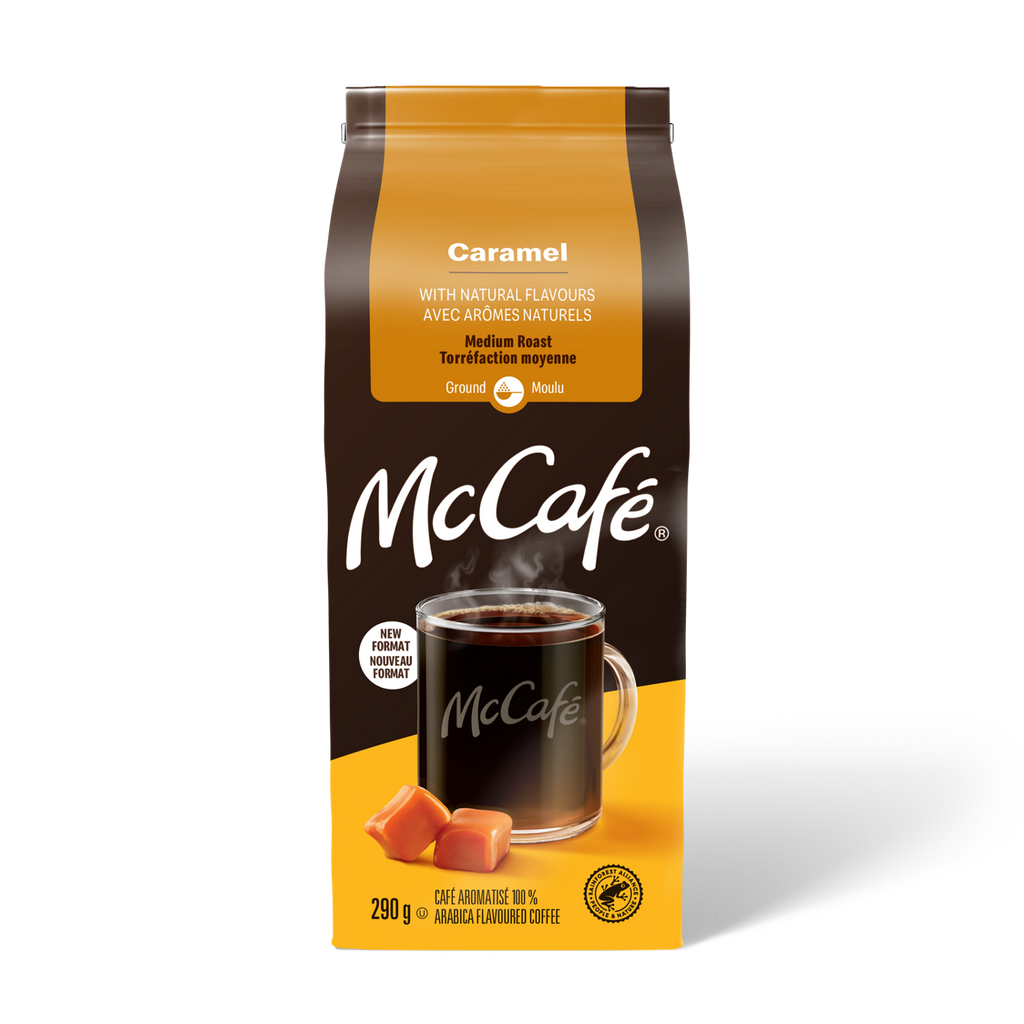 McCafé Premium Caramel Flavoured Medium Roast Ground Coffee G5
