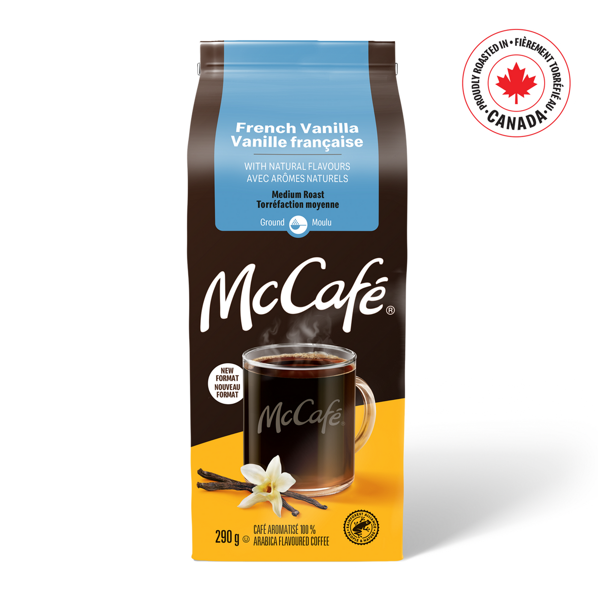 McCafé Premium French Vanilla Flavoured Medium Roast Ground Coffee H5