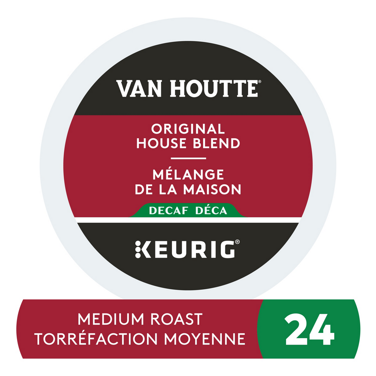 Van Houtte Original House Blend Decaf Medium Roast Coffee U3