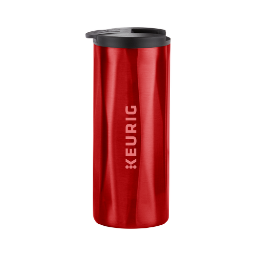 14oz. Faceted Travel Mug Red A9