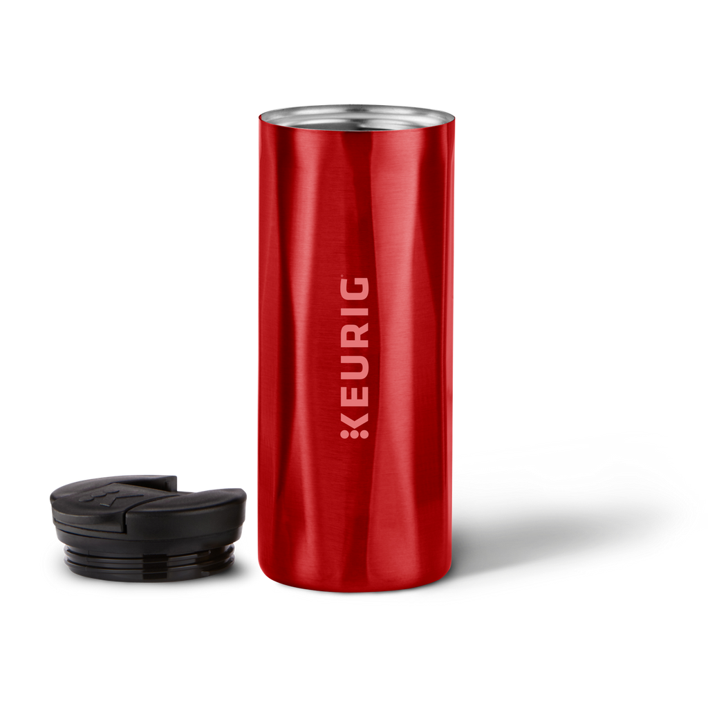 14oz. Faceted Travel Mug Red A9