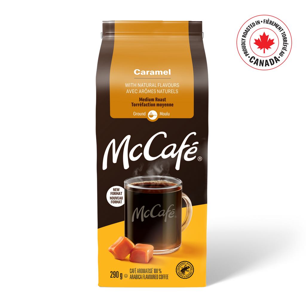 McCafé Premium Caramel Flavoured Medium Roast Ground Coffee G5