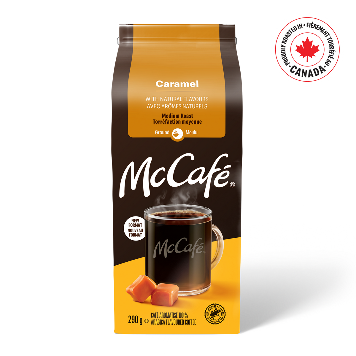 McCafé Premium Caramel Flavoured Medium Roast Ground Coffee G5