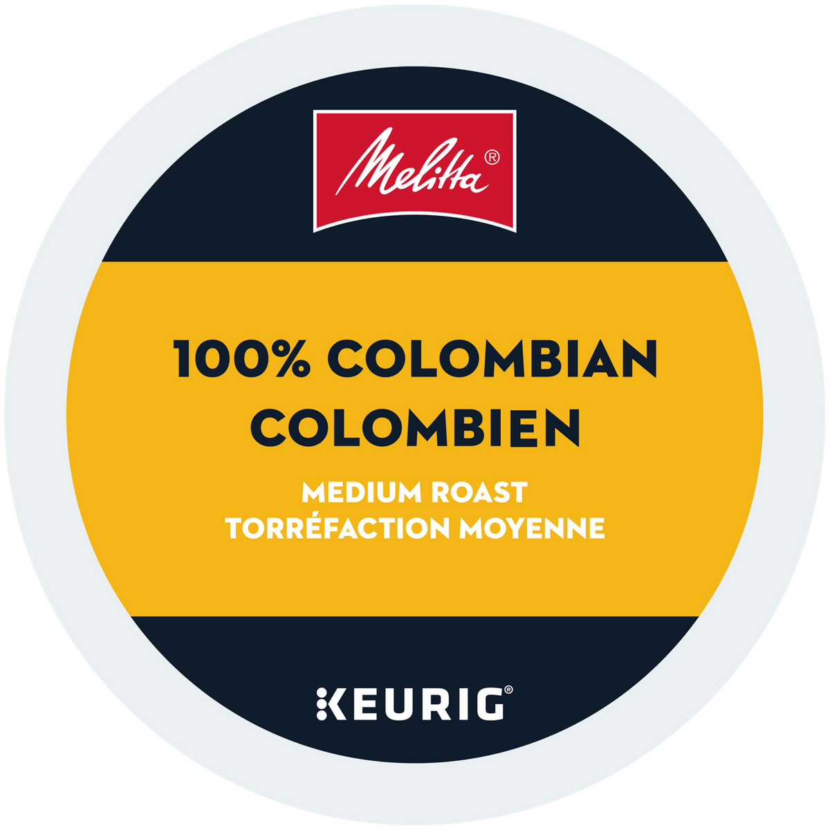 Melitta 100% Colombian Coffee Dark Medium Roast J3