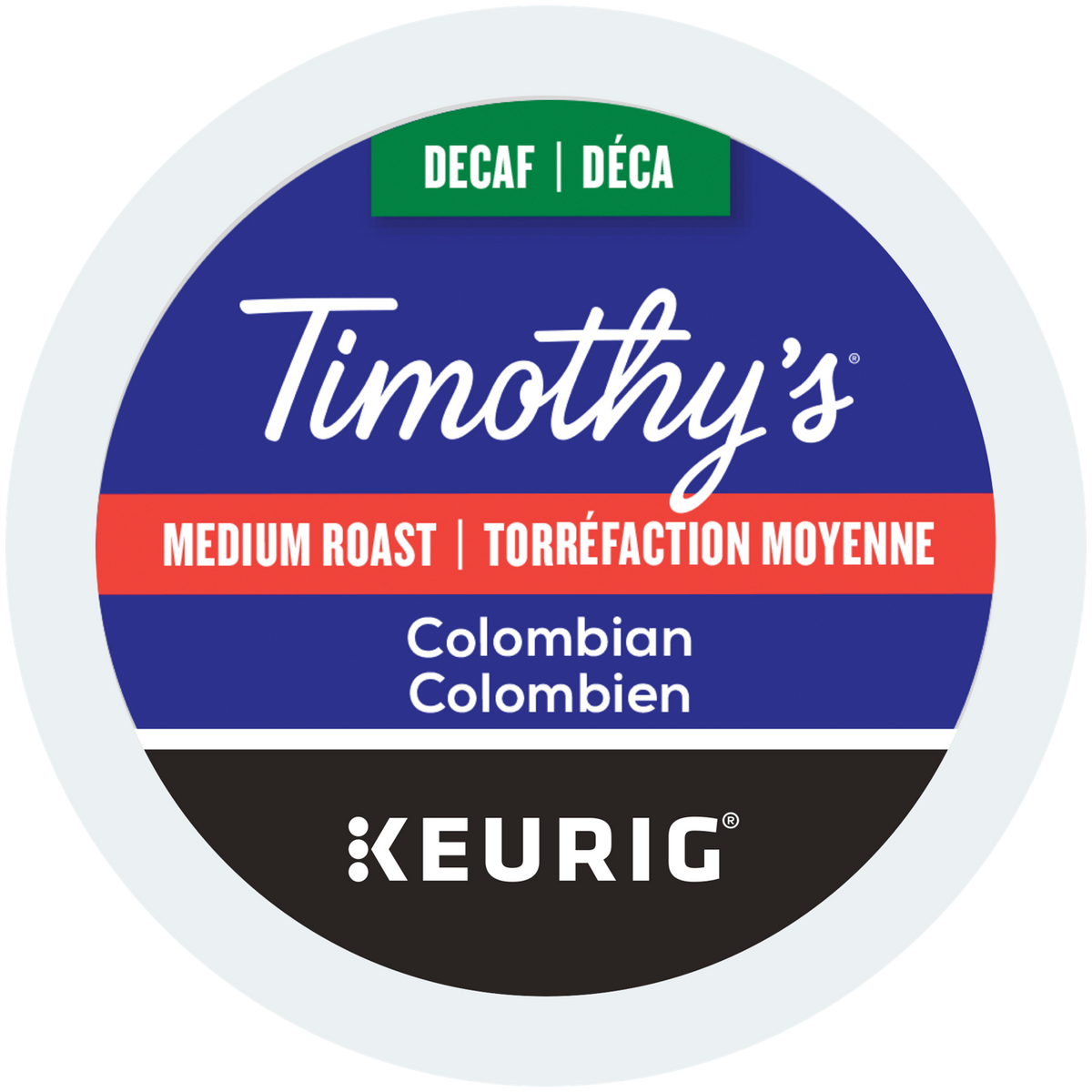 Timothy's Colombian Decaf Medium Roast Coffee H0