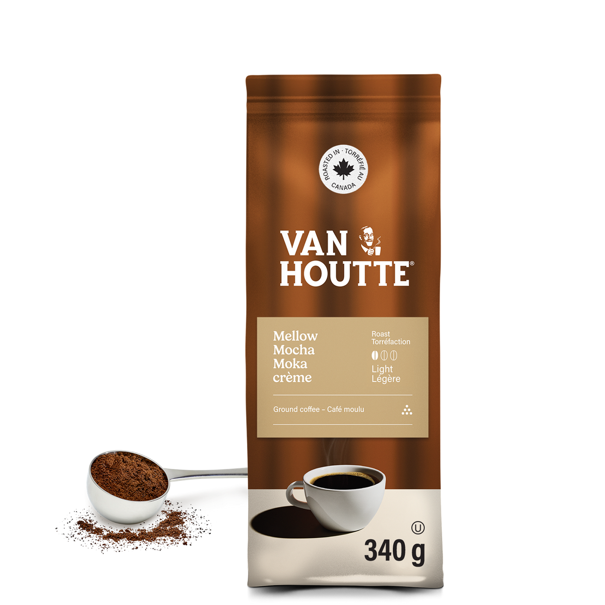 Van Houtte Mellow Mocha Light Roast Ground Coffee K9